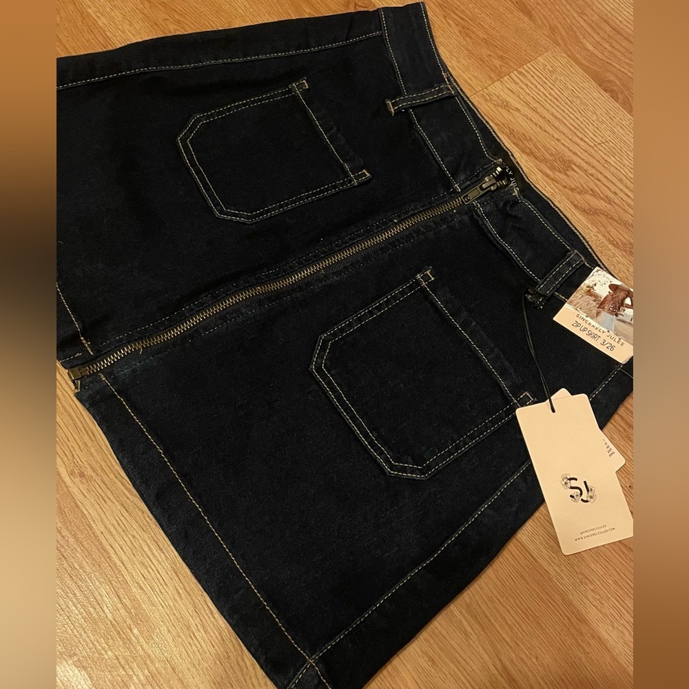 Sincerely Jules Darkwash Denim Skirt